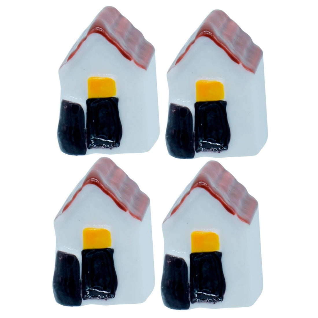 jags-mumbai Miniature Miniature Model Mini House 4Pcs (C0702-3) MMA40