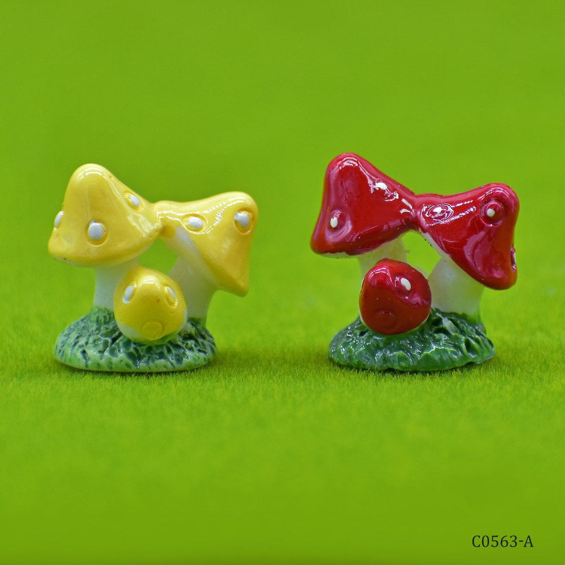 jags-mumbai Miniature Miniature Model Mushroom 3 Plant2 pcs