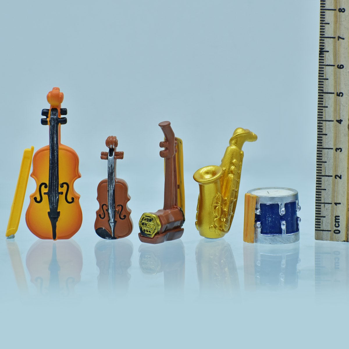 jags-mumbai Miniature Miniature Model Musical Instrument Set (5 Pieces)