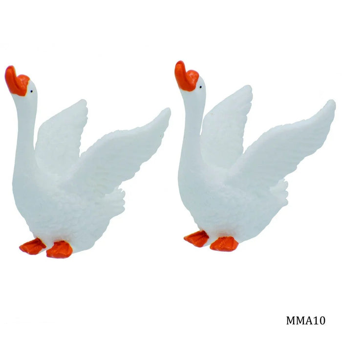 Miniature Model Of Swan 2Pcs