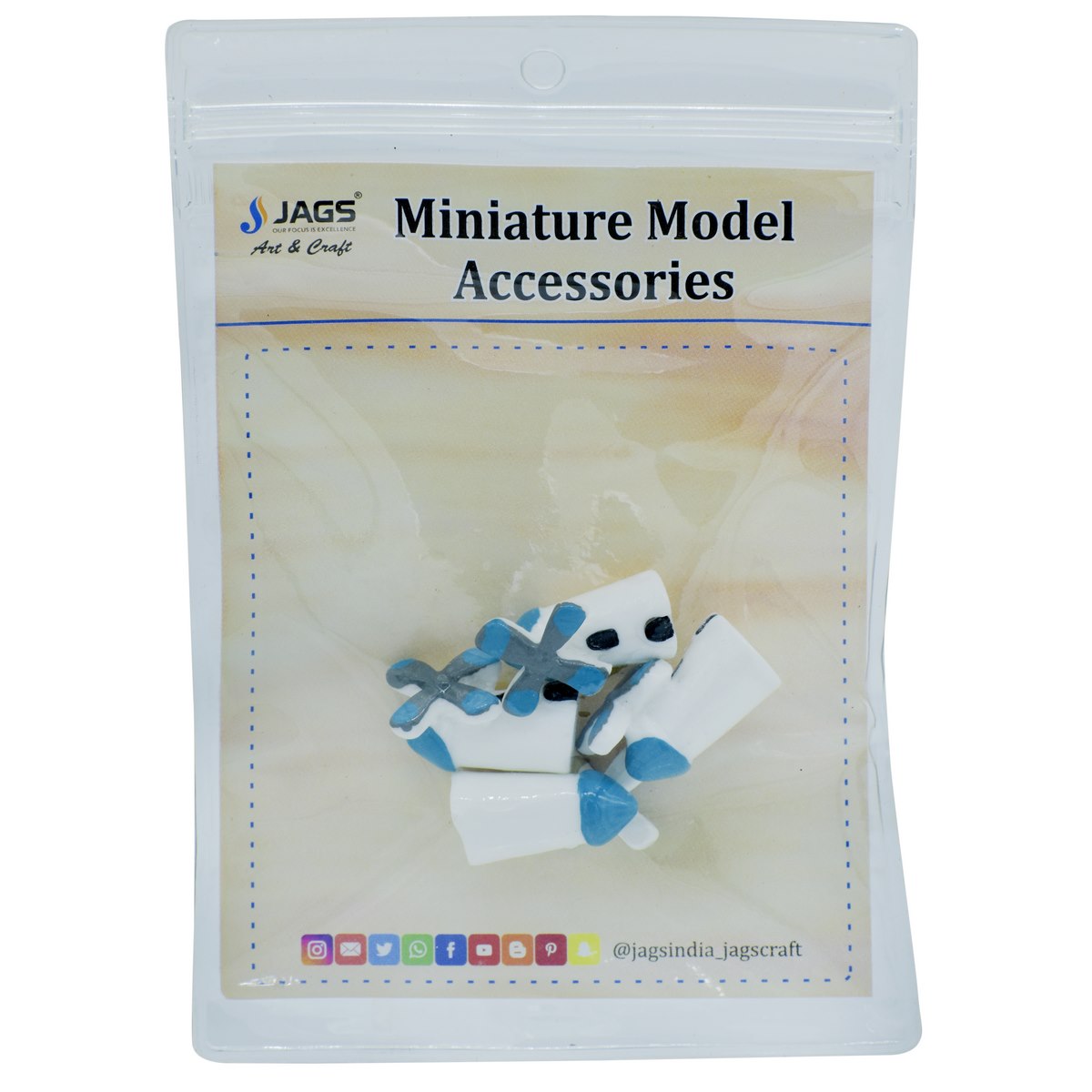 jags-mumbai Miniature Miniature Model Power House 4Pcs (C0702-1) MMA39