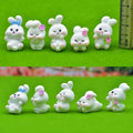 jags-mumbai Miniature Miniature Model Rabbit White 5Pcs