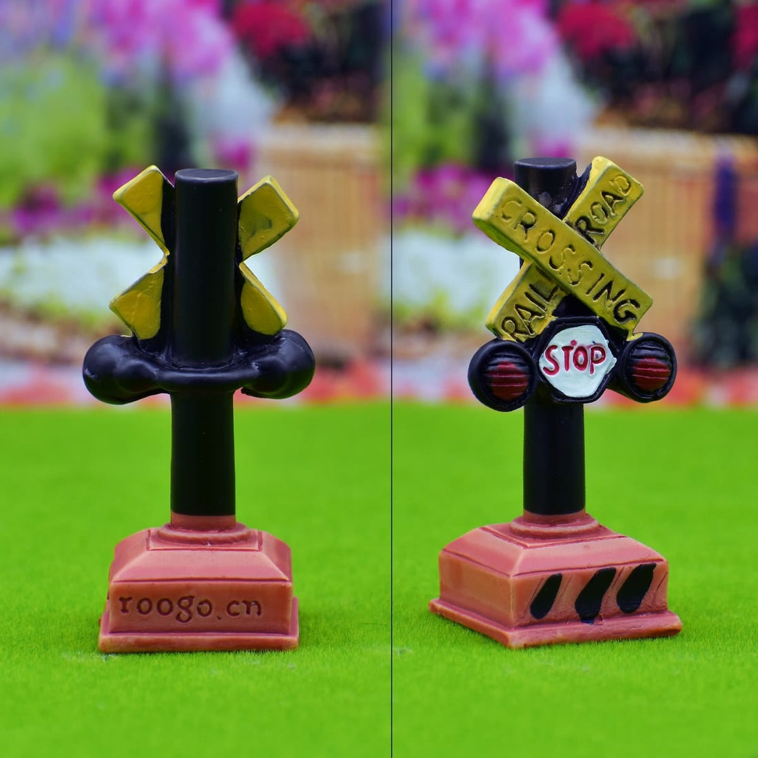 jags-mumbai Miniature Miniature Model Railway Crossing Board 1Pc (C0600-1) C0600-A