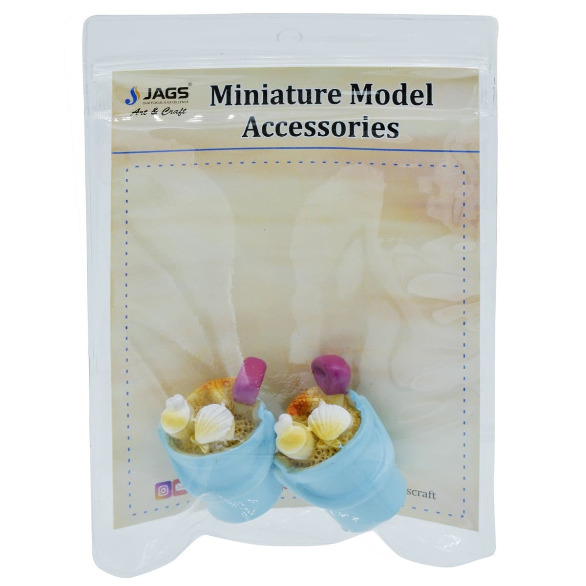 jags-mumbai Miniature Miniature Model Sea Bucket 2Pcs (C0048-9) MMA20