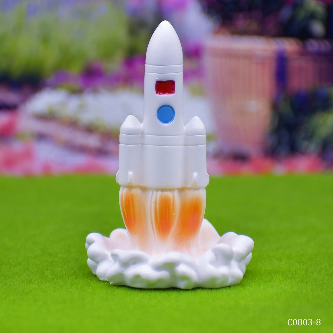 jags-mumbai Miniature Miniature Model Space Rocket (White)