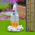 jags-mumbai Miniature Miniature Model Space Rocket (White)