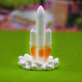 jags-mumbai Miniature Miniature Model Space Rocket (White)