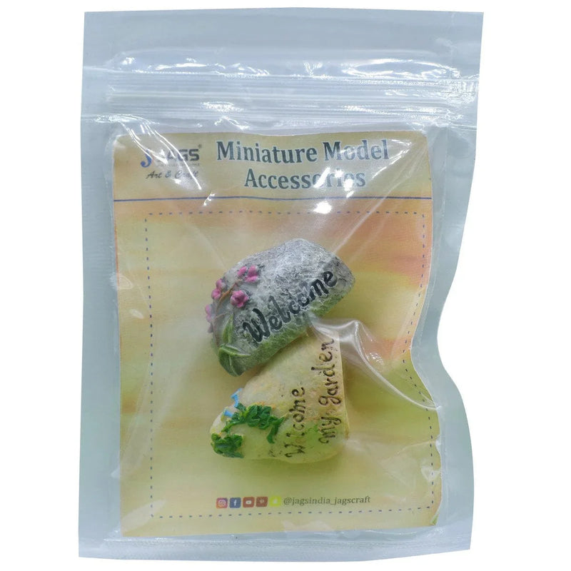 jags-mumbai Miniature Miniature Model Stone Mix Colour 2Pcs