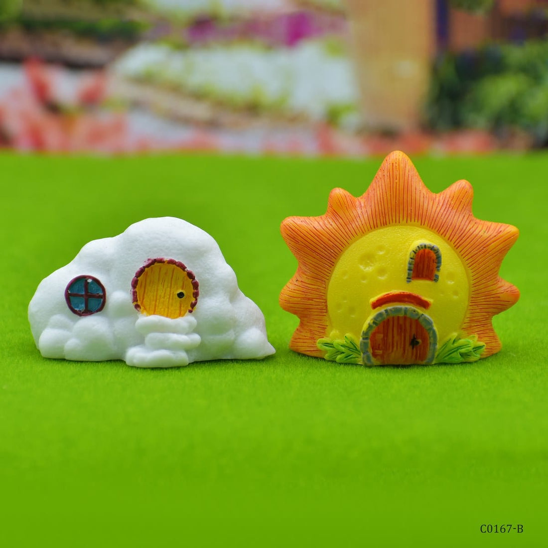 jags-mumbai Miniature Miniature Model Sun & Cloud 2Pcs