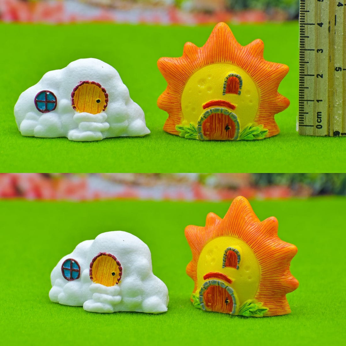 jags-mumbai Miniature Miniature Model Sun & Cloud 2Pcs