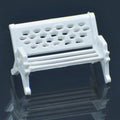 jags-mumbai Miniature Model Miniature Model White Bench Set Of 4 Pics M GYYZ-M