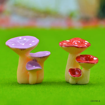jags-mumbai Miniature Mushroom Miniature Model  | 2Pcs