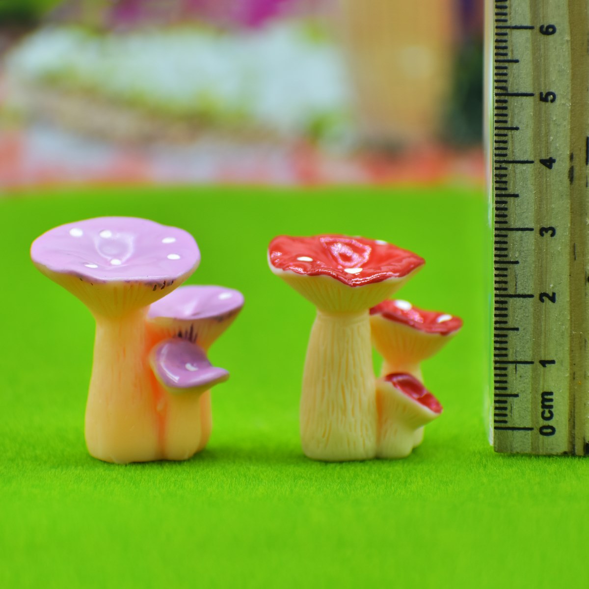 jags-mumbai Miniature Mushroom Miniature Model  | 2Pcs