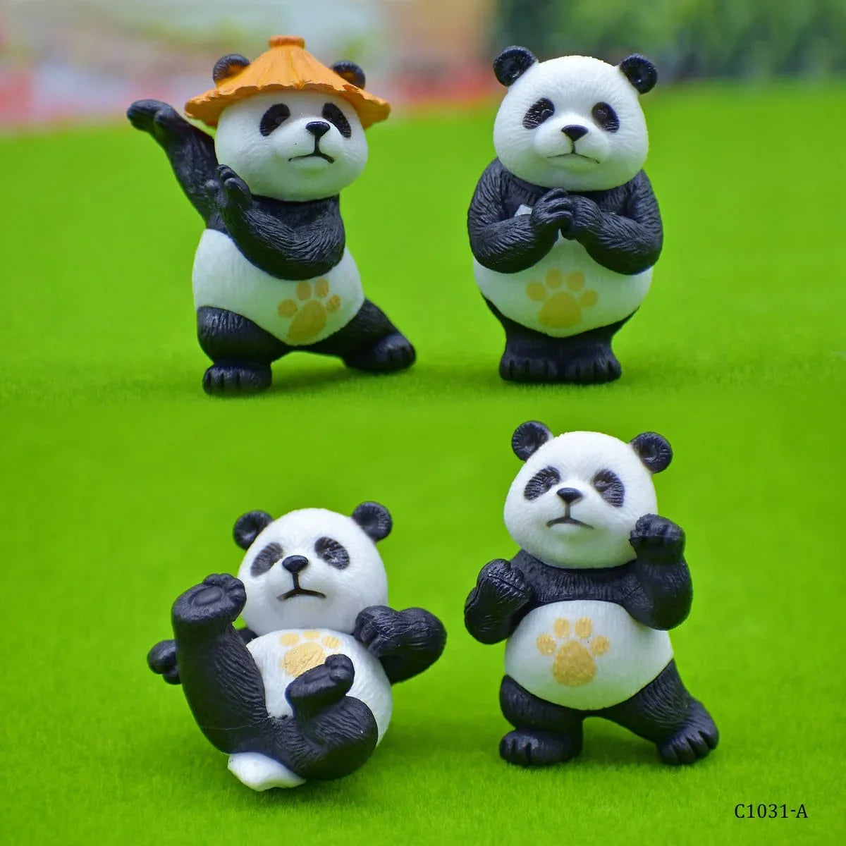 Panda Miniature Model | 4Pcs