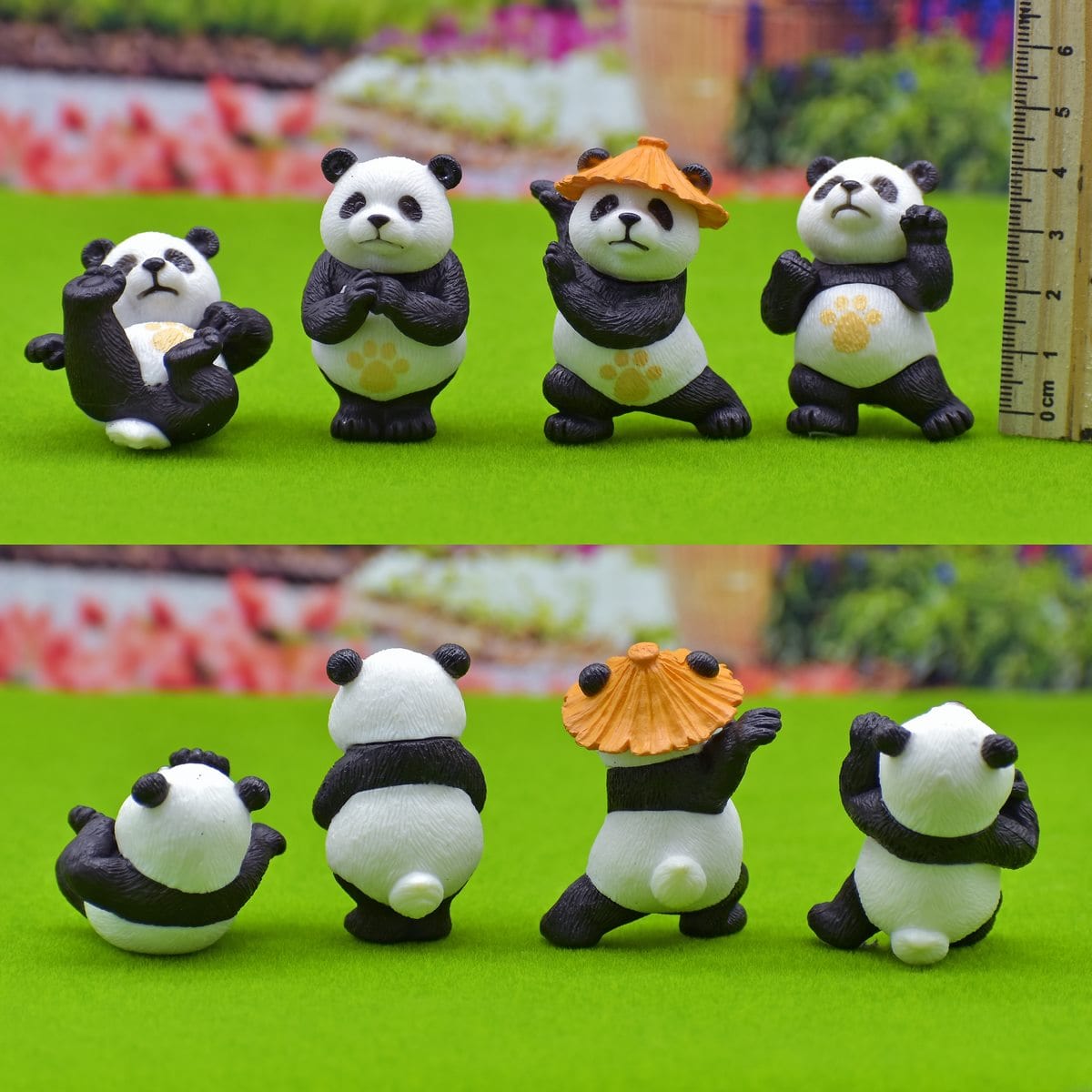 jags-mumbai Miniature Panda Miniature Model | 4Pcs