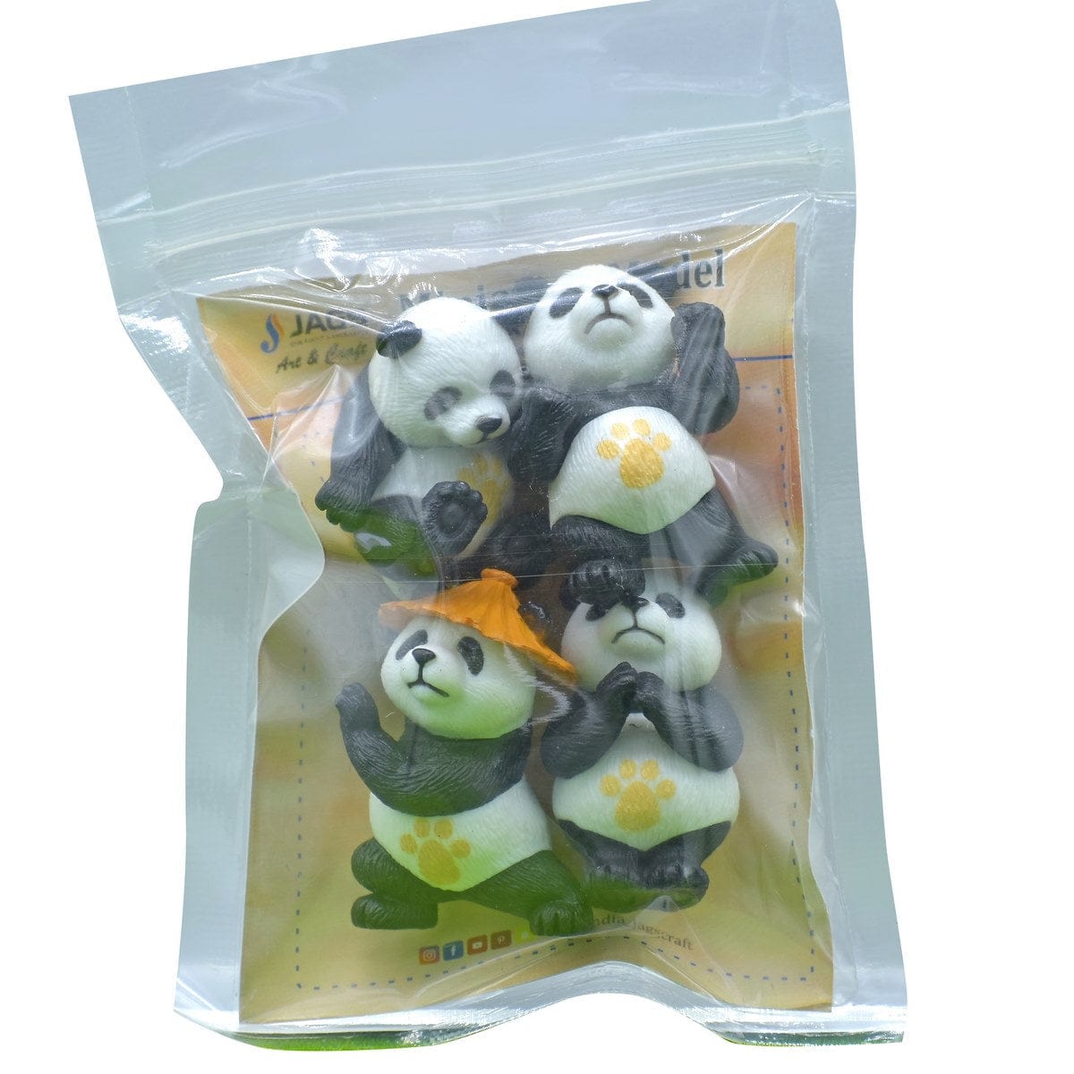 jags-mumbai Miniature Panda Miniature Model | 4Pcs