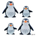 jags-mumbai Miniature plastic / 1.5*2*1.5cm Miniature Model Accessories Penguin 4 Pcs