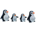 jags-mumbai Miniature plastic / 1.5*2*1.5cm Miniature Model Accessories Penguin 4 Pcs