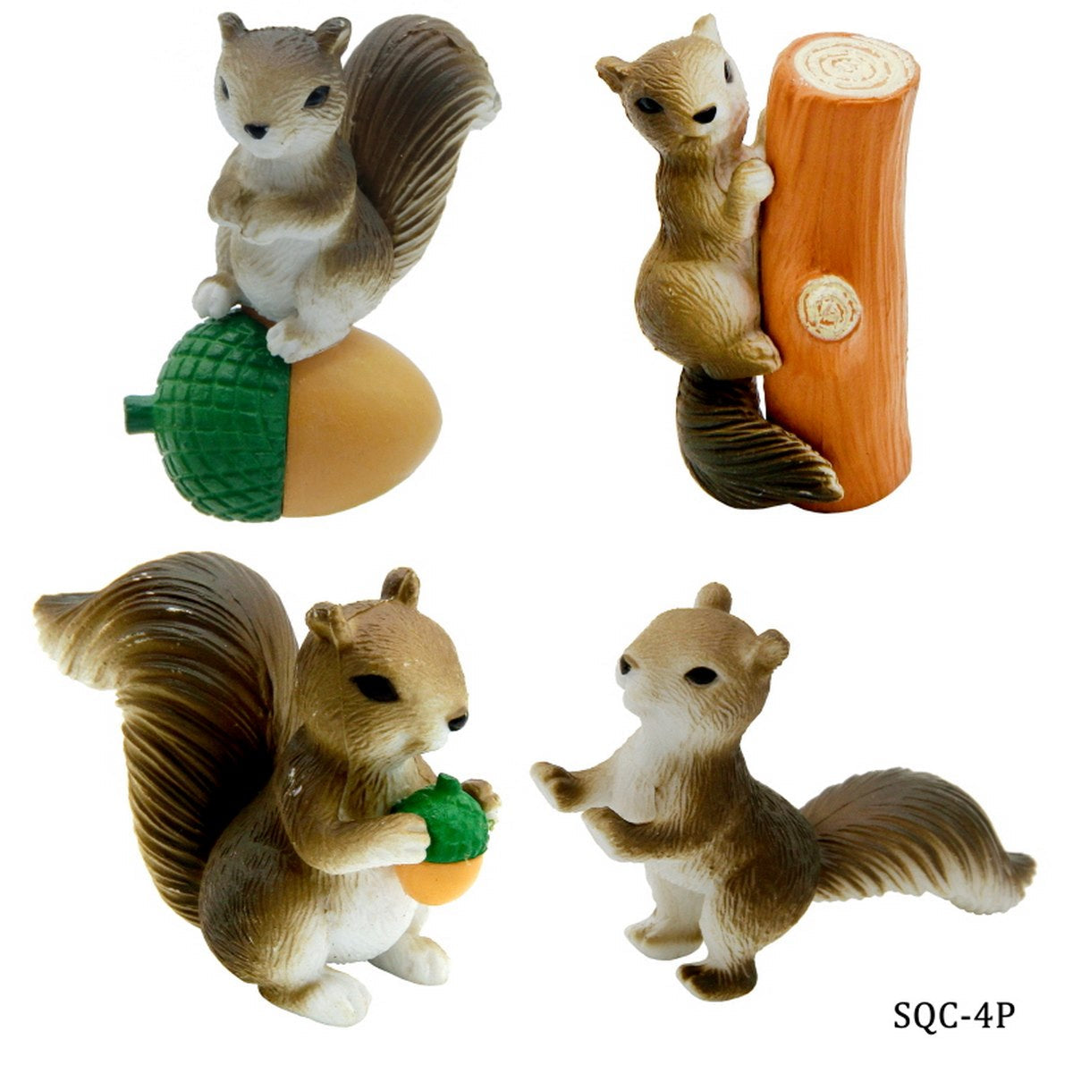 jags-mumbai Miniature Plastic / 3.5*3*2 The Model Accessories Miniature Squirrel Model 4P