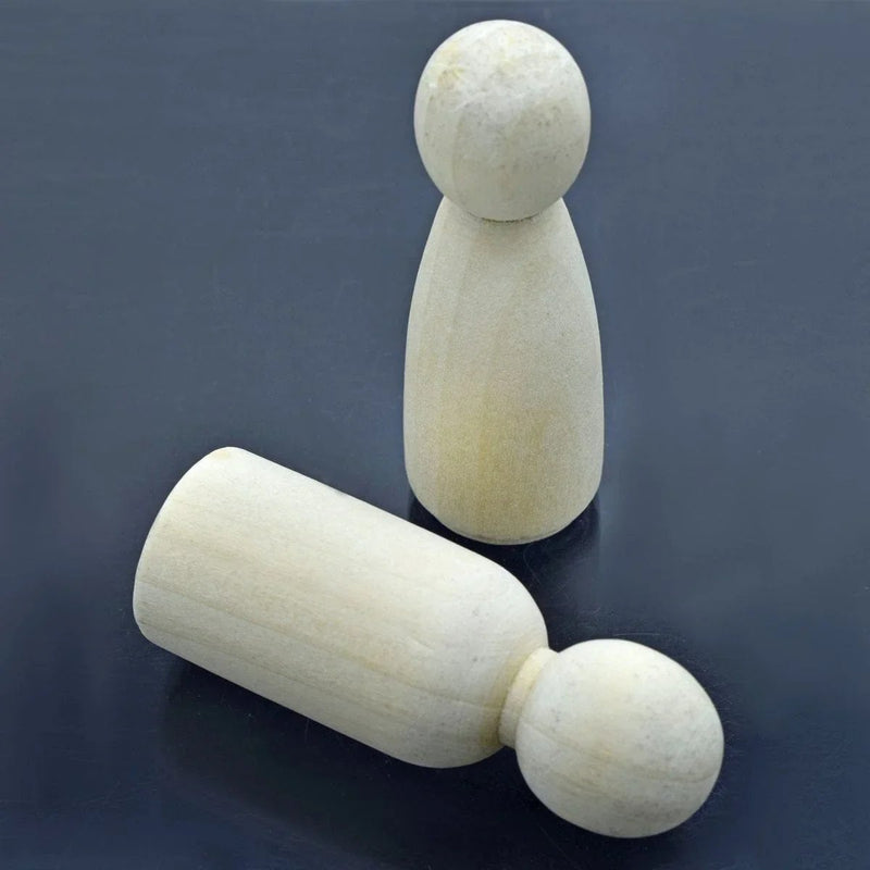 jags-mumbai Miniature Wooden Doll Raja & Rani 2Pcs WD63MM