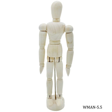 jags-mumbai Miniature Wooden Manikin Male 14cm Small WMAN-5.5