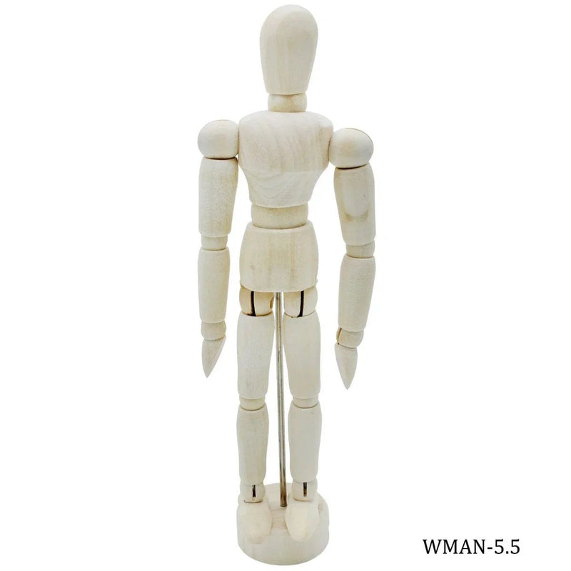 jags-mumbai Miniature Wooden Manikin Male 14cm Small WMAN-5.5
