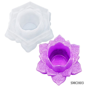 jags-mumbai Mould Silicone Mould Candle Holder Lotus OP SMCH02