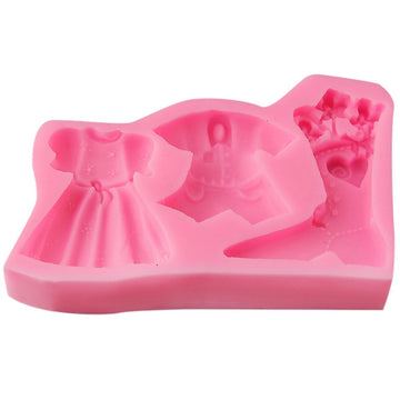 Silicone mould for resin, cakes, soaps and candles, Silicone Mould Baby Wadrobe JSF193