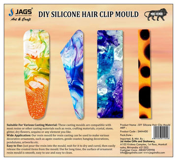 Silicone Mould Hair Clip 4pc set JA-SMN400