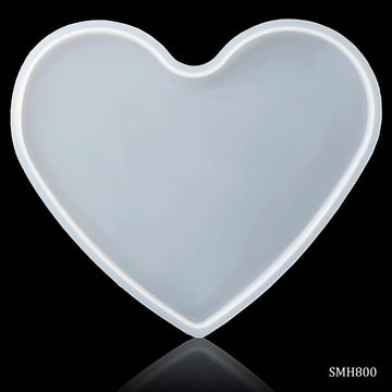 Silicone Mould Heart 10MM Deep 8 Inch SMH800