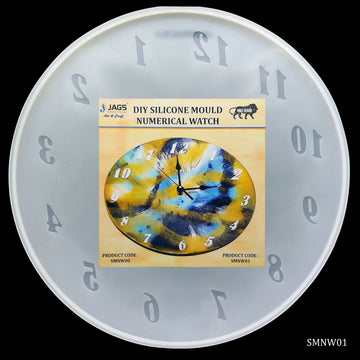 jags-mumbai Mould Silicone Mould Numerical Watch 12inch SMNW01