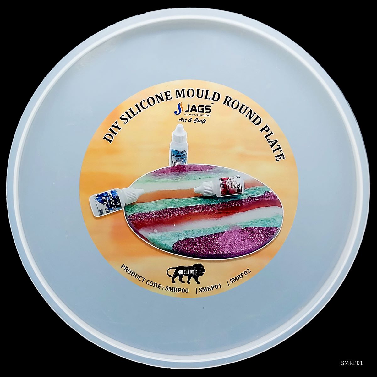 jags-mumbai Mould Silicone Mould Round Plate 10inch SMRP01