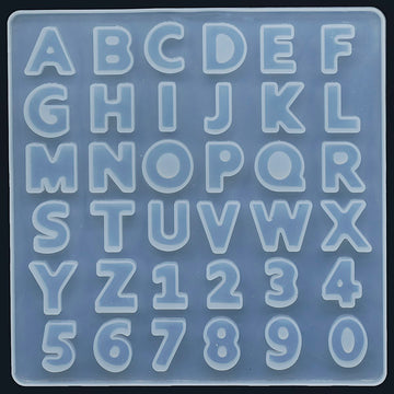 Small Alphabet resin mold, silicon alphabet mould