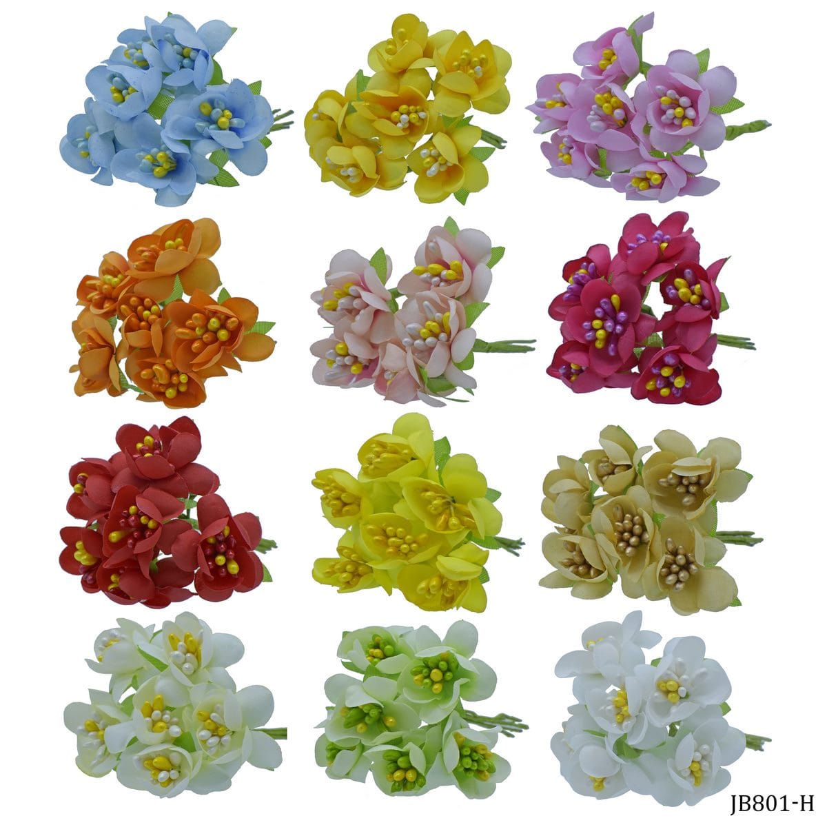 jags-mumbai Mulberry Flowers And Paper Art Cloth Flower 23-06 JB801-H