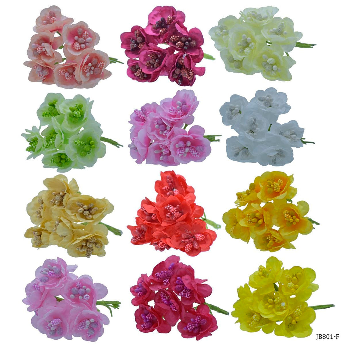 jags-mumbai Mulberry Flowers And Paper Art Cloth Flower 23-07 JB801-F