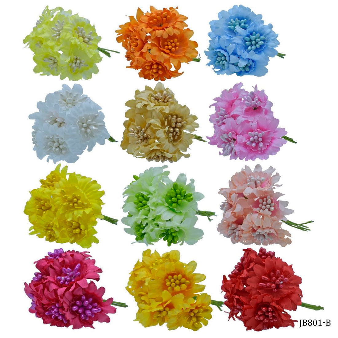 jags-mumbai Mulberry Flowers And Paper Art Cloth Flower 23-11 JB801-B