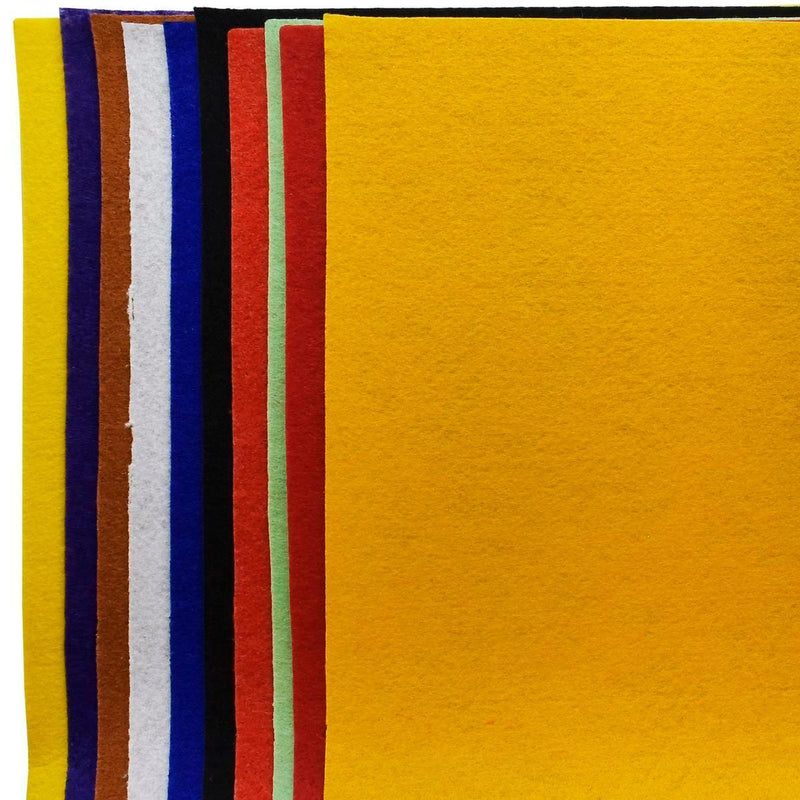 jags-mumbai Non-Woven & Felt Sheets A3 Nonwoven Felt Sheet 10pcs Multi Color A3FELT-MC