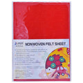 jags-mumbai Non-Woven & Felt Sheets A4 Nonwoven Felt Sheet 3 MM 1 Pcs Red