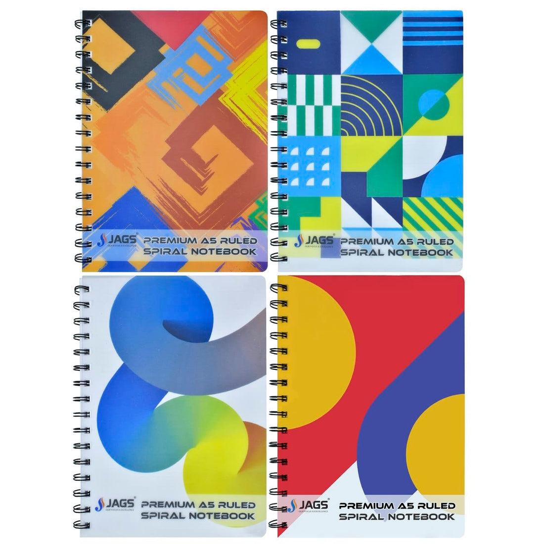 jags-mumbai Notebooks & Diaries Jags Spiral Notebook Minimal Portfolio Modern160Pgs