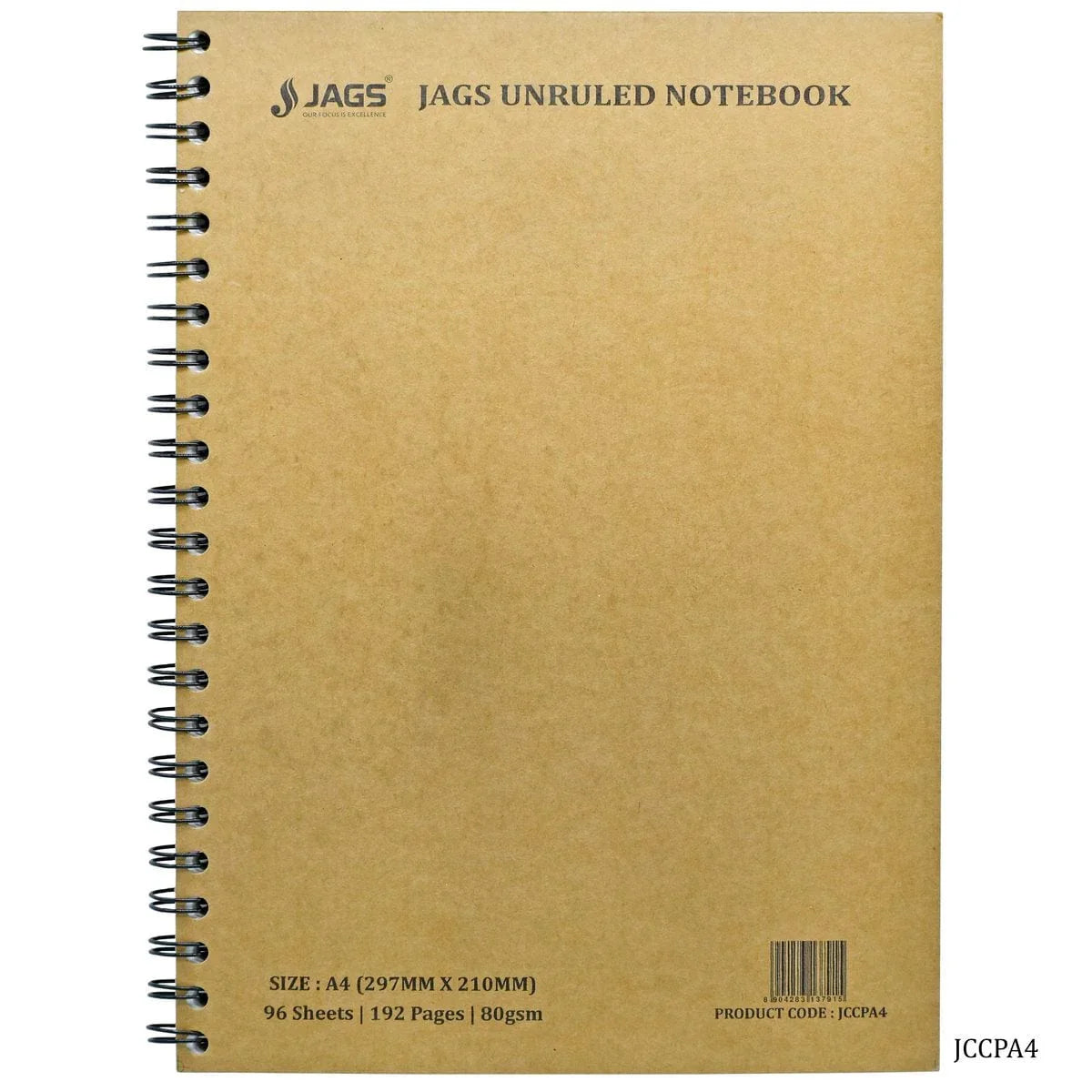 Jags Unruled Diary Wiro 192Sheet 96Pages 80Gsm A4 JCCPA4 – Inkarto