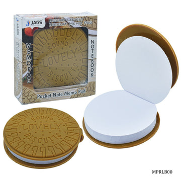 Memo Pad Round Lovely Biscuits MPRLB00