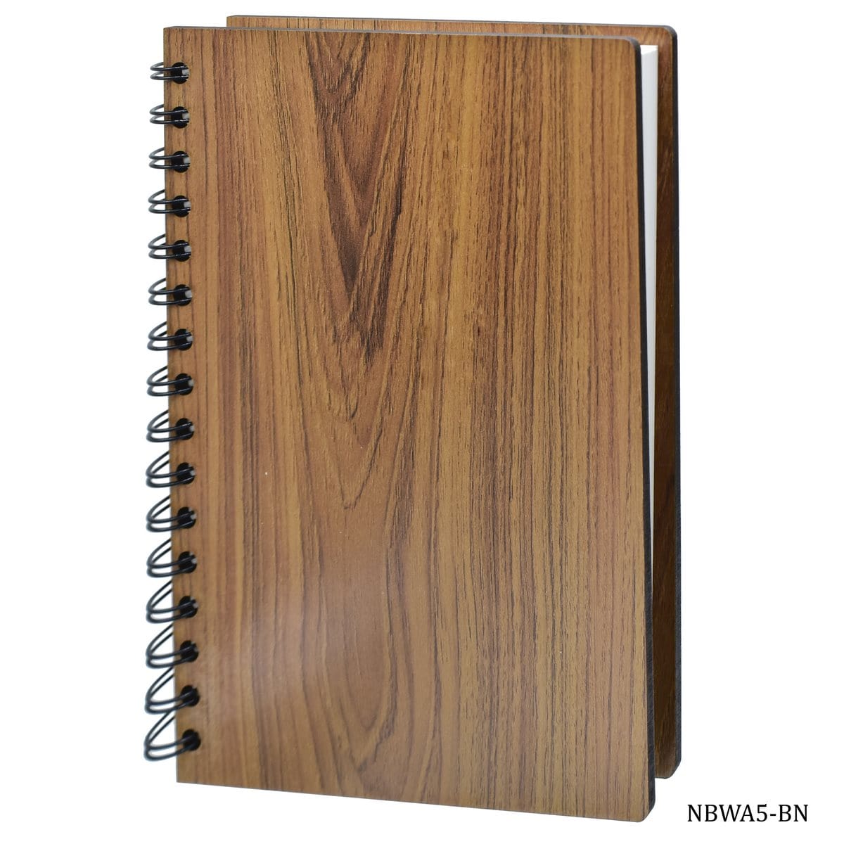 jags-mumbai Notebooks & Diaries Wooden Notebook A5 160 Pgs 80 Sheet Wiro Brown
