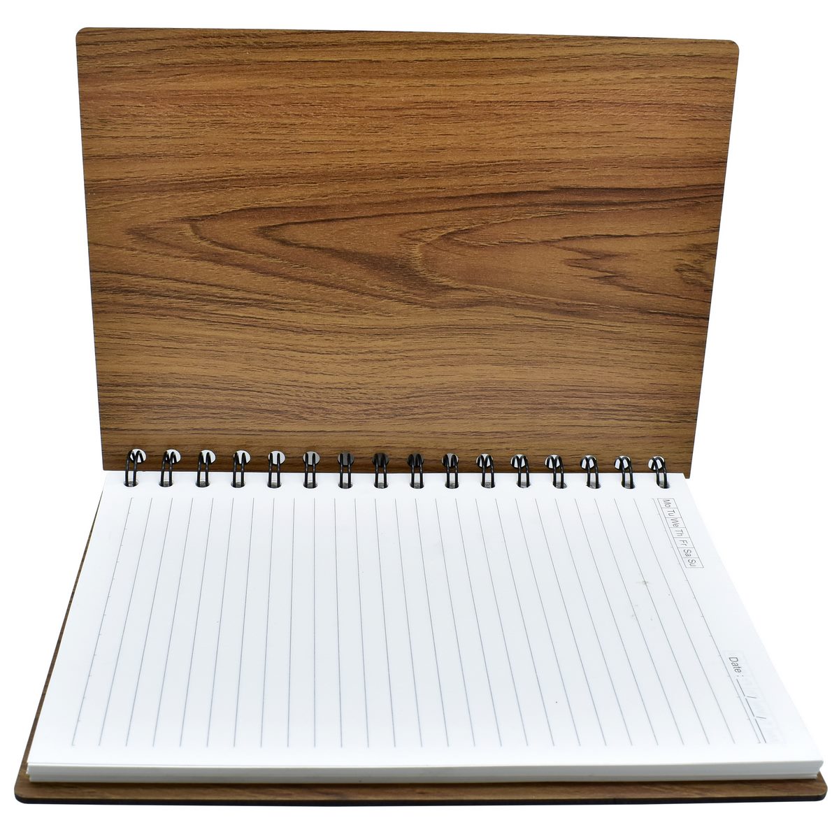 jags-mumbai Notebooks & Diaries Wooden Notebook A5 160 Pgs 80 Sheet Wiro Brown