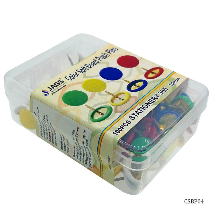 Assorted Thumb Shape Soft Board Push Pins 100pcs (CSBP04)