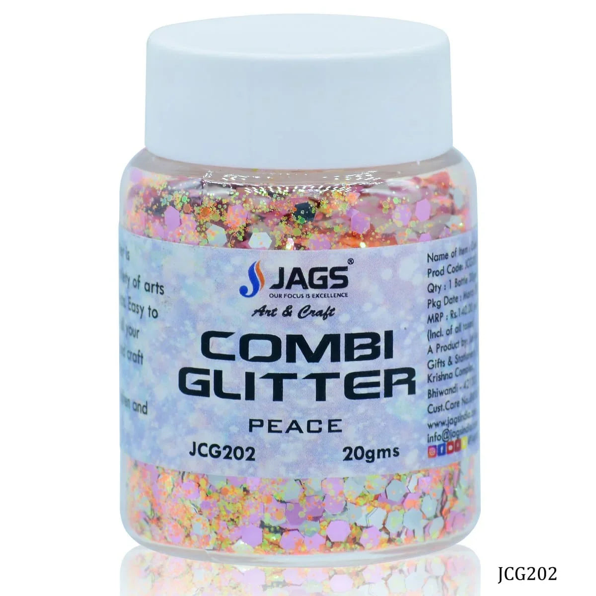 jags-mumbai Office Desk Stationery Combi Glitter 20Gsm Peace