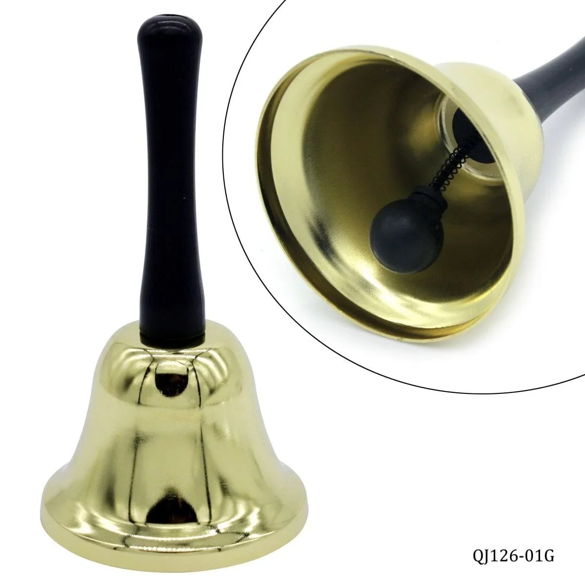 Medium Golden Office Call Bell - Elevate Your Office Experience with Elegance | Pack Of 1