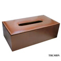 jags-mumbai Office Desk Stationery Leather Tissue Paper Holder Medium Brown