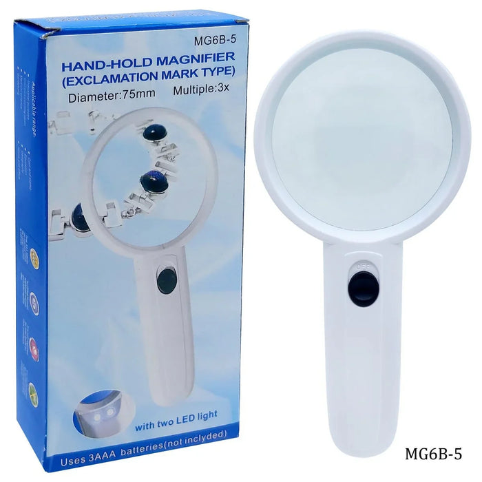 magnifier glass hand hold 3x 75mm