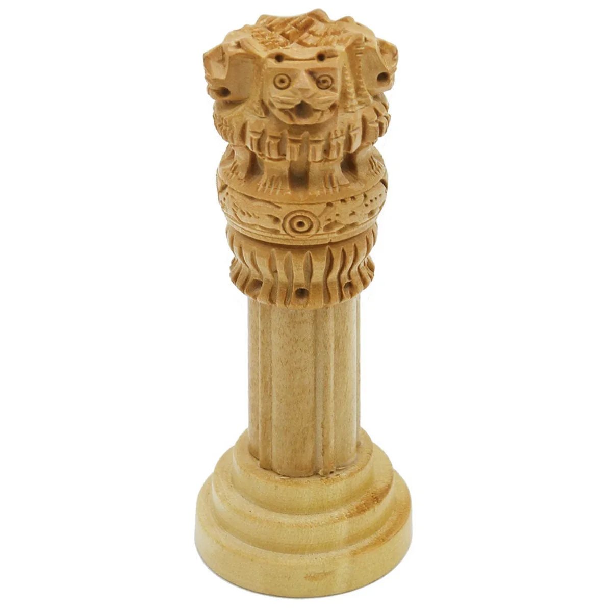 jags-mumbai Office Desk Stationery Pillar Ashoka Chakra 4 inch