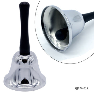 SilverTone: Medium Silver Office Call Bell - Professional Communication with Sleek Simplicity
